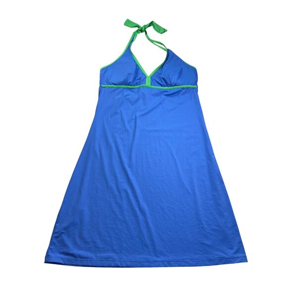 Tommy Bahama Womens Island Cays Color Block Halter Spa Cover Up Dress XL New - Picture 1 of 7